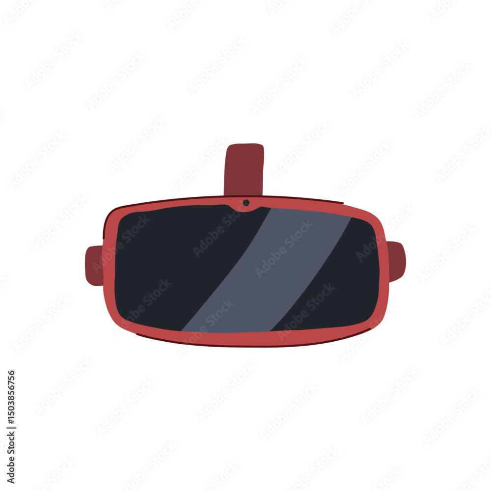 Obraz premium experience augmented reality ar glasses cartoon vector illustration