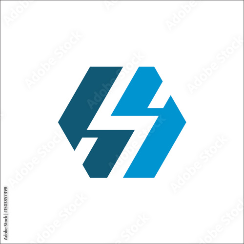initials letter HH logo vector