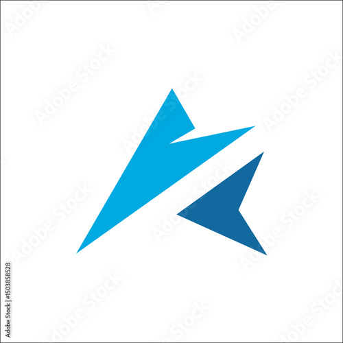 Free Download initials A logo abstract template vector - GFXLoad