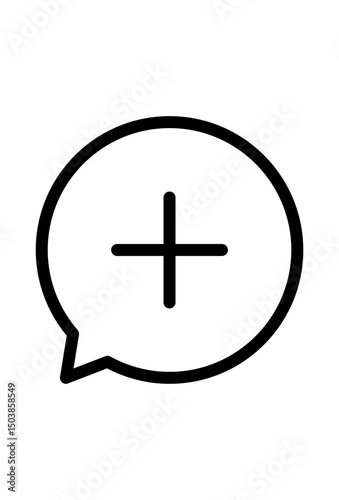 Add message button, initiates new conversation or chat