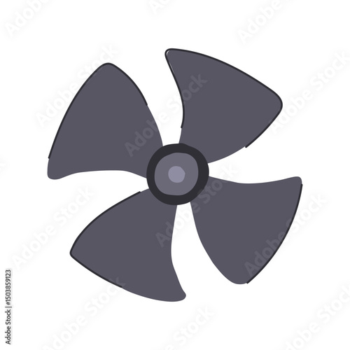 durability cooling fan cartoon vector illustration