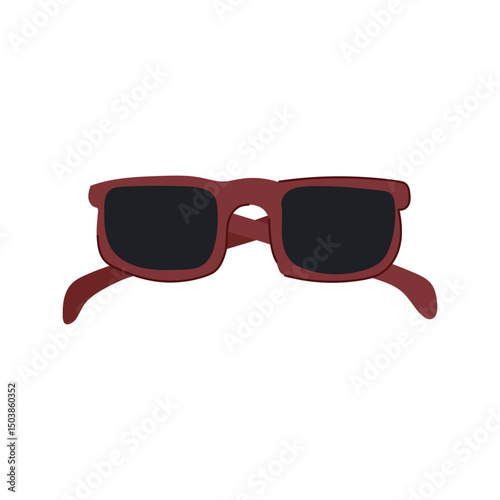 vision glasses for the blind cartoon vector illustration