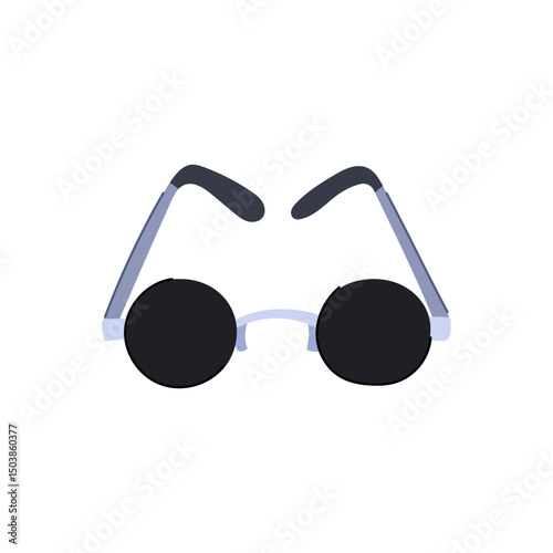 accessibility glasses for the blind cartoon vector illustration