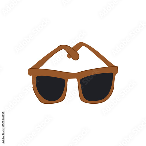 wearable glasses for the blind cartoon vector illustration