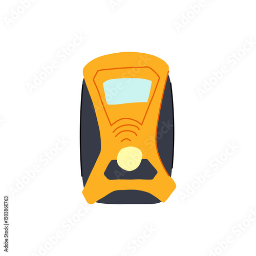 mapping gps beacon cartoon vector illustration