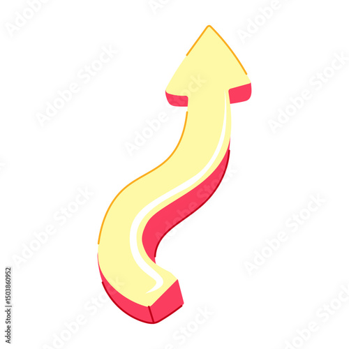 streetart graffiti arrow cartoon vector illustration