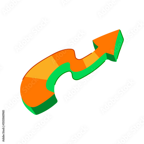 spray graffiti arrow cartoon vector illustration