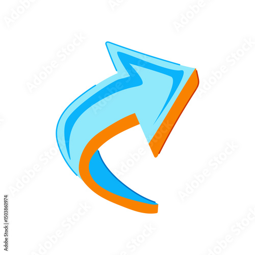wall graffiti arrow cartoon vector illustration