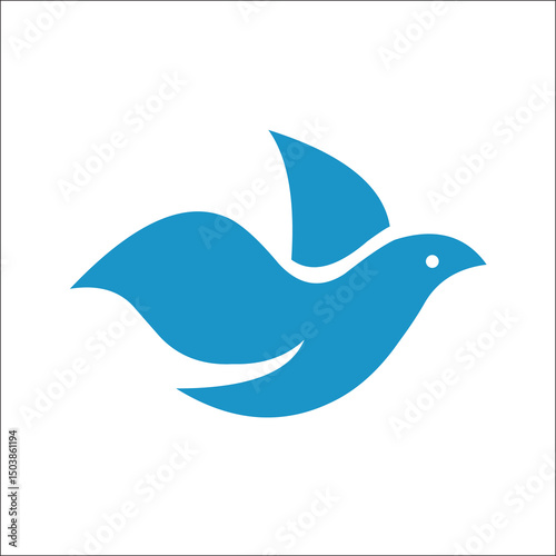 Bird Dove Logo Template vector illustration