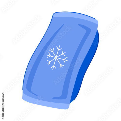 relief ice pack for injuries cartoon vector illustration