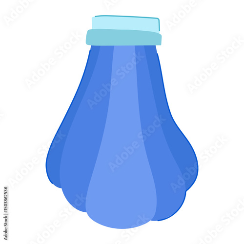 gel ice pack for injuries cartoon vector illustration