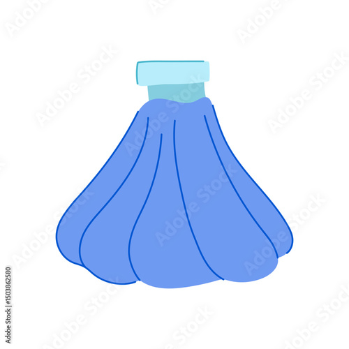 inflammation ice pack for injuries cartoon vector illustration