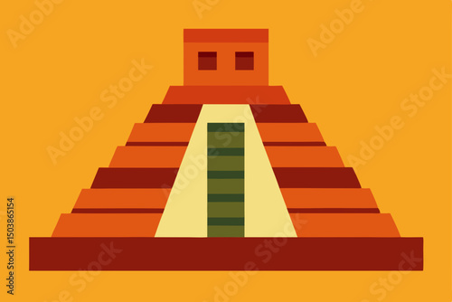 Ladder-like stairs ascend into the sky, symbolizing a pathway to success or a heavenly concept