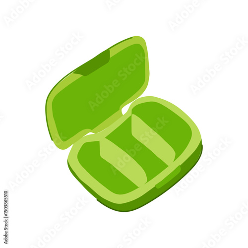daily pill organizer cartoon vector illustration
