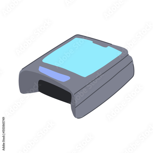 automatic pool cleaning robot cartoon vector illustration