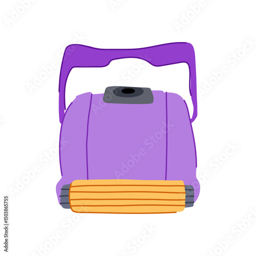 convenience pool cleaning robot cartoon vector illustration