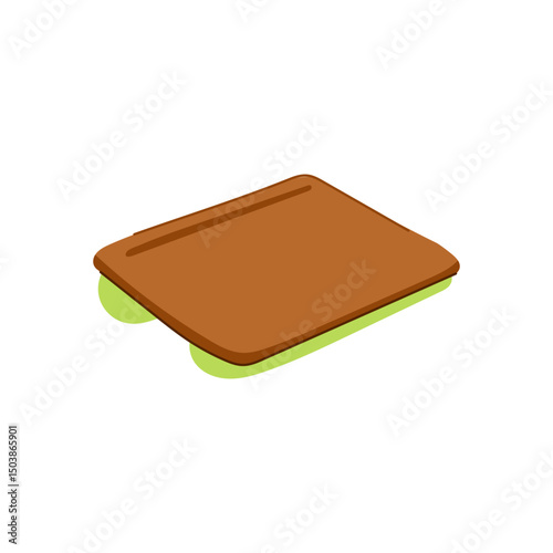 adjustable portable lap desk cartoon vector illustration