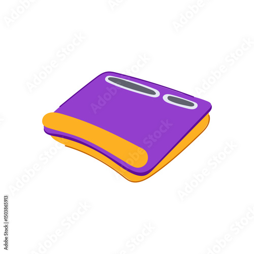 foldable portable lap desk cartoon vector illustration