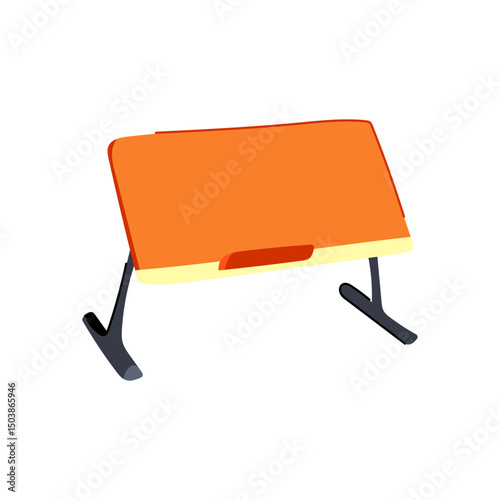 convenient portable lap desk cartoon vector illustration