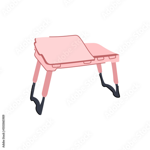 sturdy portable lap desk cartoon vector illustration
