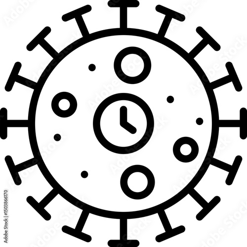 incubation icon illustration design with outline