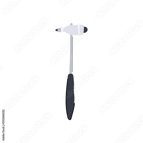 diagnostic reflex hammer cartoon vector illustration