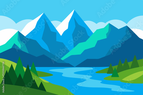 scenic viewpoint with mountain range and valley background