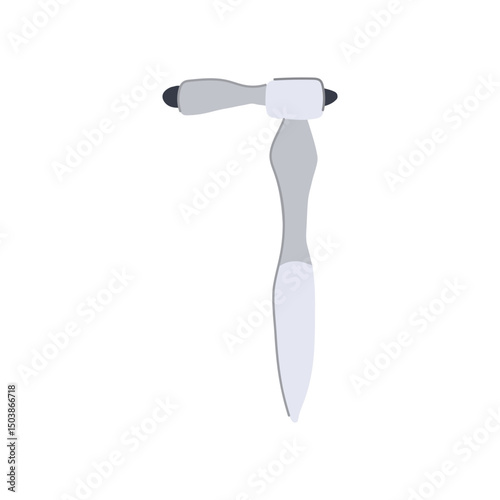 examination reflex hammer cartoon vector illustration