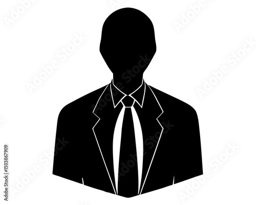 "Minimalist Low-Poly Abstract Portrait – Black and White Geometric Avatar in Clean Modern Style"