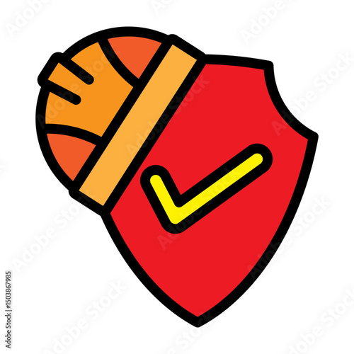 Employment Insurance Vector Filled Icon Design
