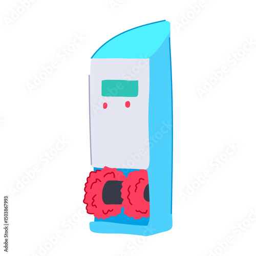 deodorize shoe cleaning cartoon vector illustration