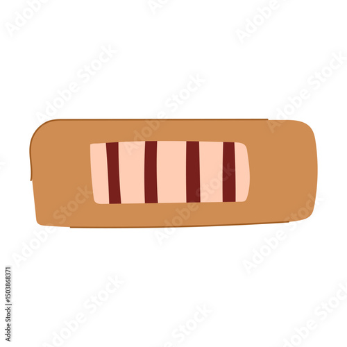 data smart patch cartoon vector illustration