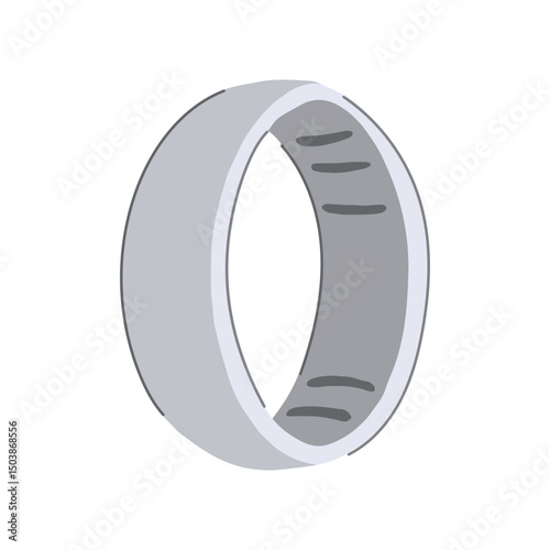 data smart ring cartoon vector illustration