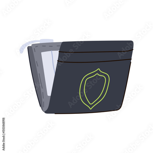 digital smart wallet cartoon vector illustration