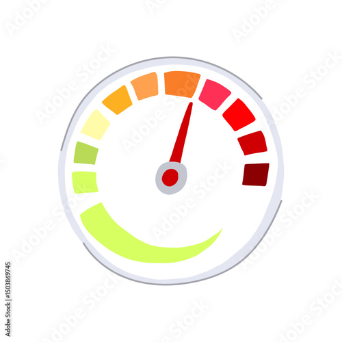 tachometer speedometer cartoon vector illustration