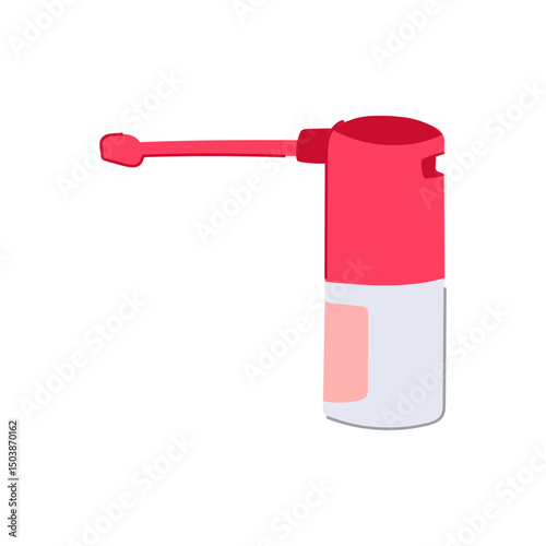 relief throat spray bottle cartoon vector illustration