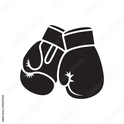 Boxing gloves vector isolated on white background.