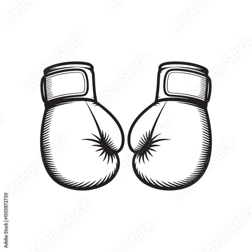 Boxing gloves sign vector Boxing gloves, boxing gloves line art, 

