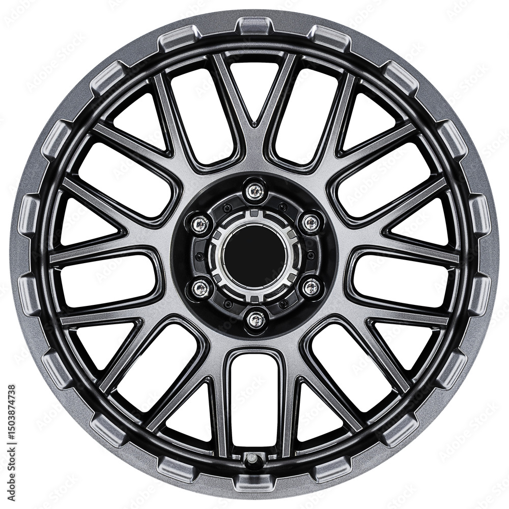 Obraz premium Gray alloy wheel
