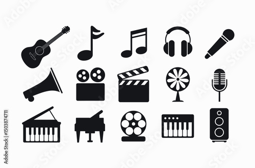 Collection of Audiovisual Production Icons