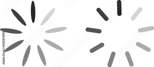 Loading bar set. Retro progress bars on white and black screens. Search vector loading vector collection isolated on transparent of loading and buffering symbols for websites, app, logo load design.