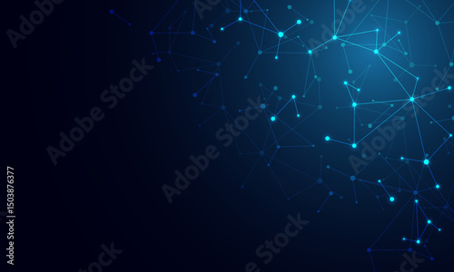 Molecular structure and genetic engineering, molecules DNA, neural network, scientific research. Abstract background for innovation technology, science, healthcare, and medicine