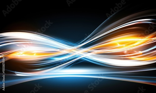 빛의 곡선과 무한대의 상징