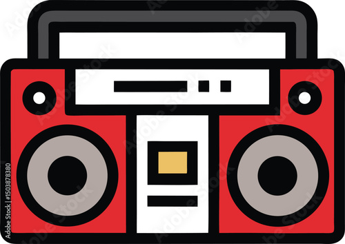 vector illustration of a retro 