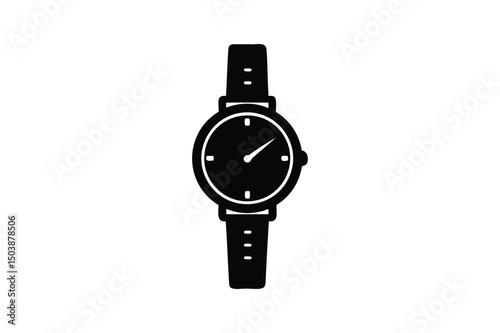 wristwatch isolated on white background