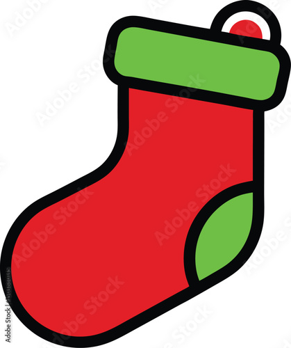 christmas sock with gifts