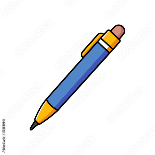 Cartoon Ballpoint Pen Doodle Clipart