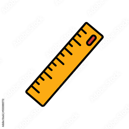 Cartoon Ruler Doodle Hand Sketch
