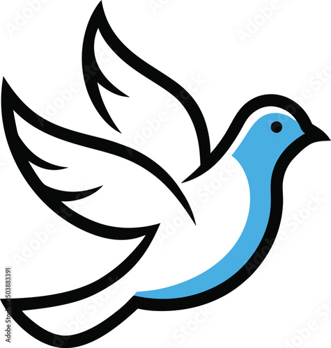 dove of peace vector