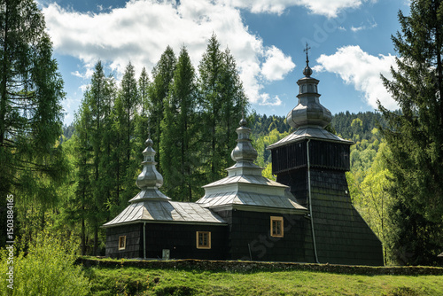 Fototapeta Naklejka Na Ścianę i Meble -  The Greek Catholic church of St. Demetrius in Czarna,Poland.
